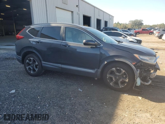 2018 Honda CR-V Touring with VIN 2HKRW1H94JH507406, listed as a Copart auction lot 86980214 with 76,527 mi miles and Salvage Title. Bid and sale history available at DreamBid. Image 4.