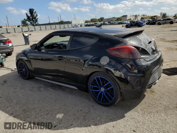 2016 Hyundai Veloster Turbo with VIN KMHTC6AE7GU279107, listed as a Copart auction lot 77386233 with 105,872 mi miles. Bid and sale history available at carsss.com. Image 2.
