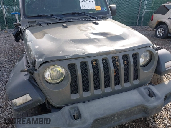 2019 Jeep Wrangler Unlimited Sport S with VIN 1C4HJXDG6KW578720, listed as a IAAI auction lot 42057153 with 65,719 mi miles and . Bid and sale history available at DreamBid. Image 17.