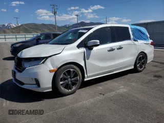 2022 Honda Odyssey Elite z VIN 5FNRL6H91NB067087, wystawiony jako Copart lot #56602975 z przebiegiem 32 557 mil mil oraz Szkoda całkowita • Salvage title. Historia ofert i sprzedaży dostępna na DreamBid. Obrazek 1.