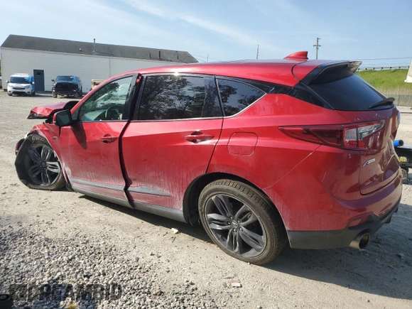 2019 Acura RDX w/A-Spec Pkg with VIN 5J8TC2H62KL008676, listed as a Copart auction lot 55479714 with 76,770 mi miles and Salvage title. Bid and sale history available at DreamBid. Image 2.
