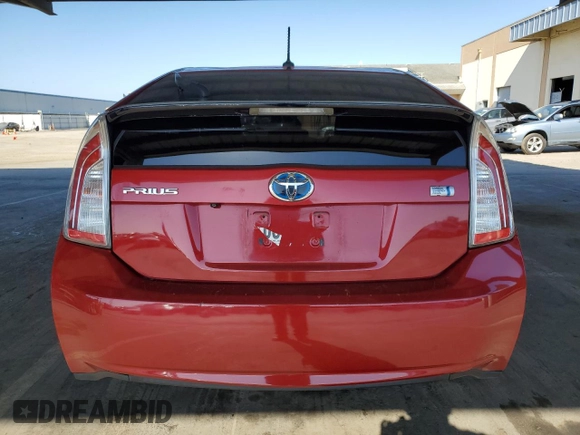 2012 Toyota Prius One with VIN JTDKN3DU3C1489789, listed as a Copart auction lot 54005515 with 134,723 mi miles and Salvage Title. Bid and sale history available at DreamBid. Image 6.