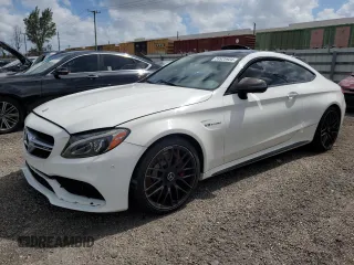 2017 Mercedes-Benz C 63 S AMG with VIN WDDWJ8HB9HF514455, listed as a Copart auction lot 59925904 with 57,638 mi miles and Salvage Title. Bid and sale history available at carsss.com. Image 1.
