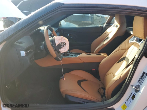2024 Toyota GR Supra 3.0 with VIN WZ1DB0G07RW068079, listed as a Copart auction lot 83999094 with 387 mi miles and Salvage Title. Bid and sale history available at carsss.com. Image 7.