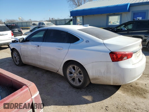 2015 Chevrolet Impala LT with VIN 2G1115SLXF9184893, listed as a Copart auction lot 47459105 with 136,175 mi miles and Salvage Title. Bid and sale history available at DreamBid. Image 2.