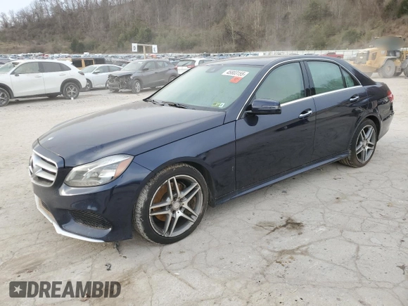 2016 Mercedes-Benz E-Class E 350 Luxury with VIN WDDHF8JB1GB292701, listed as a Copart auction lot 45803155 with 0 mi miles and Salvage Title. Bid and sale history available at carsss.com. Image 1.