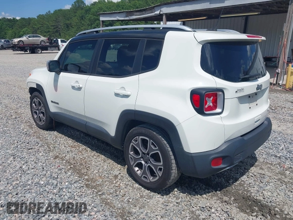 2018 Jeep Renegade Limited with VIN ZACCJADB0JPH24214, listed as a IAAI auction lot 42384776 with 123,994 mi miles and . Bid and sale history available at DreamBid. Image 3.