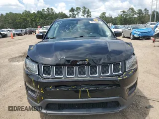 2018 Jeep Compass Sport z VIN 3C4NJCAB8JT255066, wystawiony jako Copart lot #65159805 z przebiegiem 125 125 mil mil oraz Szkoda całkowita • Salvage title. Historia ofert i sprzedaży dostępna na DreamBid. Obrazek 5.