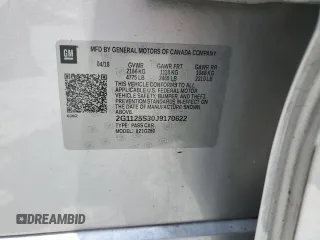 2018 Chevrolet Impala Premier с VIN 2G1125S30J9170622, выставлен на аукционе Copart как лот 54883925 с пробегом 141 802 миль миль и Списание • Salvage title. История ставок и продаж доступна на DreamBid. Изображение 12.