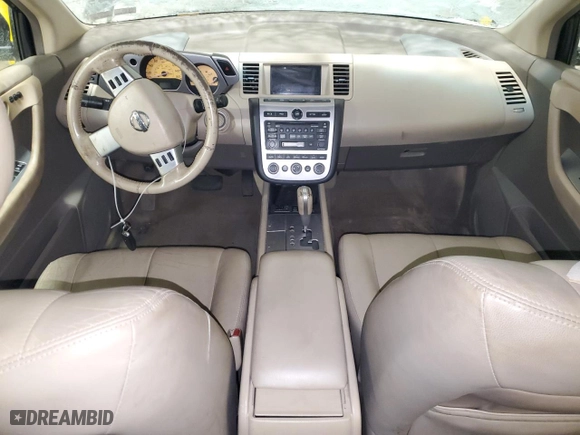 2005 Nissan Murano S with VIN JN8AZ08W35W419424, listed as a Copart auction lot 85877744 with 0 mi miles and Salvage Title. Bid and sale history available at carsss.com. Image 8.