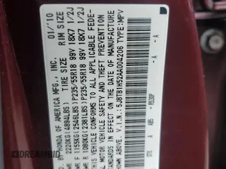 2010 Acura RDX Tech Pkg with VIN 5J8TB1H52AA004206, listed as a Copart auction lot 47984305 with 159,134 mi miles and Salvage Title. Bid and sale history available at carsss.com. Image 12.