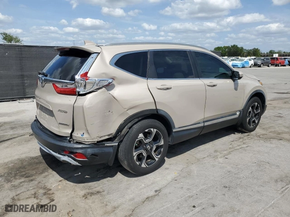 2017 Honda CR-V Touring with VIN 5J6RW2H93HL038573, listed as a Copart auction lot 50805435 with 126,257 mi miles and Salvage Title. Bid and sale history available at carsss.com. Image 3.