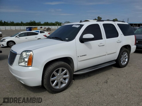 2007 GMC Yukon SLE with VIN 1GKFC13J87R192029, listed as a Copart auction lot 53489975 with 155,480 mi miles and Salvage Title. Bid and sale history available at carsss.com. Image 1.