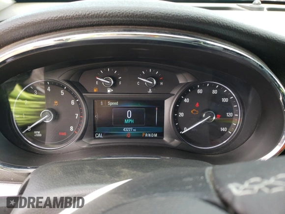 2018 Buick Encore Preferred with VIN KL4CJASB7JB709054, listed as a Copart auction lot 52828985 with 43,227 mi miles and Salvage Title. Bid and sale history available at DreamBid. Image 9.