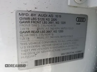2020 Audi Q3 S line Premium with VIN WA1DECF34L1038801, listed as a Copart auction lot 69990392 with 33,152 mi miles. Bid and sale history available at carsss.com. Image 14.
