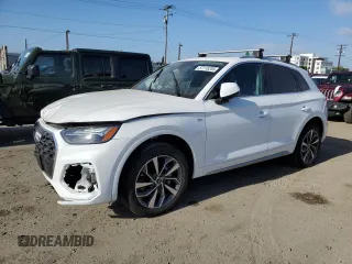 2024 Audi Q5 S line Premium Plus z VIN WA1EAAFYXR2031984, wystawiony jako Copart lot #57115205 z przebiegiem 27 981 mil mil oraz Szkoda całkowita • Salvage title. Historia ofert i sprzedaży dostępna na DreamBid. Obrazek 1.