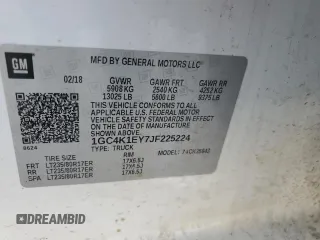 2018 Chevrolet Silverado 3500HD High Country with VIN 1GC4K1EY7JF225224, listed as a Copart auction lot 39800194 with 0 mi miles and Salvage Title. Bid and sale history available at carsss.com. Image 13.