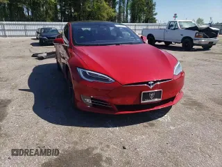 2017 Tesla Model S 100D with VIN 5YJSA1E24HF213343, listed as a Copart auction lot 52175575 with 72,502 mi miles and Salvage Title. Bid and sale history available at DreamBid. Image 10.