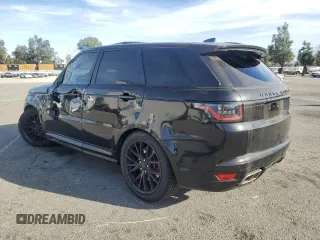 2018 Land Rover Range Rover Sport SVR with VIN SALWZ2SE8JA184175, listed as a Copart auction lot 85798834 with 39,755 mi miles and Salvage Title. Bid and sale history available at carsss.com. Image 2.