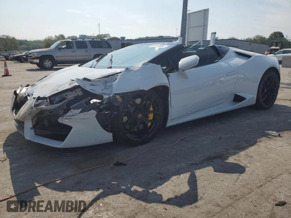 2019 Lamborghini Huracan z VIN ZHWUR2ZF3KLA12441, wystawiony jako Copart lot #69212564 z przebiegiem 25 180 mil mil oraz Szkody całkowita. Historia ofert i sprzedaży dostępna na DreamBid. Obrazek 1.