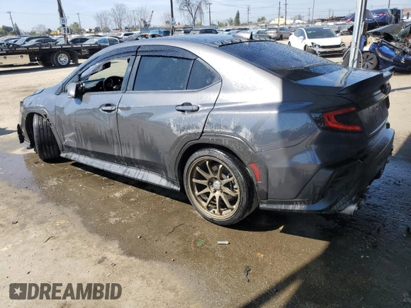 2022 Subaru WRX with VIN JF1VBAA68N9008879, listed as a Copart auction lot 50083555 with 59,632 mi miles and Salvage title. Bid and sale history available at DreamBid. Image 2.