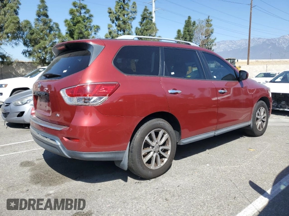 2015 Nissan Pathfinder SL with VIN 5N1AR2MN0FC618594, listed as a Copart auction lot 52500135 with 140,200 mi miles and Clean title. Bid and sale history available at DreamBid. Image 3.