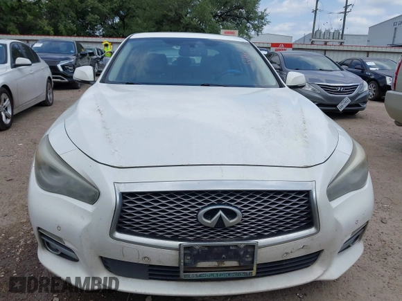2014 Infiniti Q50 Hybrid Sport with VIN JN1AV7AP7EM690553, listed as a IAAI auction lot 42196341 with 221,709 mi miles and . Bid and sale history available at DreamBid. Image 12.