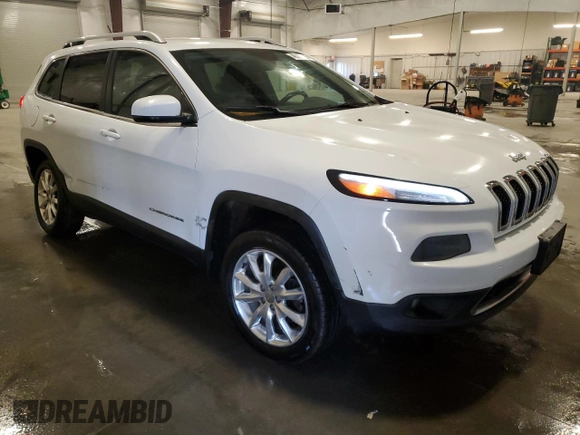 2014 Jeep Cherokee Limited with VIN 1C4PJMDB4EW296630, listed as a Copart auction lot 48702995 with 231,534 mi miles and Salvage Title. Bid and sale history available at DreamBid. Image 4.
