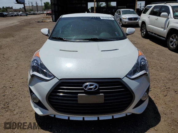 2013 Hyundai Veloster Turbo with VIN KMHTC6AE2DU162790, listed as a Copart auction lot 66404685 with 128,120 mi miles and Clean title. Bid and sale history available at DreamBid. Image 5.
