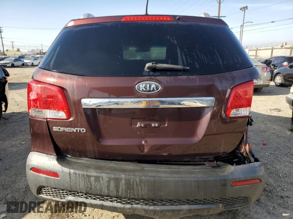 2012 Kia Sorento LX with VIN 5XYKT4A2XCG253591, listed as a Copart auction lot 50077515 with Not Provided miles and Clean Title. Bid and sale history available at carsss.com. Image 6.