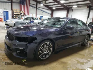 2019 BMW 5 Series 530i xDrive with VIN WBAJA7C59KWW39007, listed as a Copart auction lot 48562455 with 48,151 mi miles and Salvage Title. Bid and sale history available at DreamBid. Image 1.