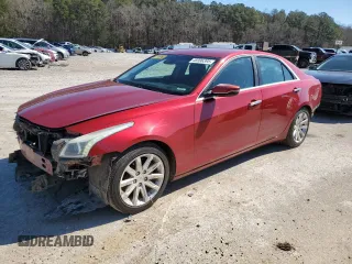 2014 Cadillac CTS Luxury RWD with VIN 1G6AR5S35E0182870, listed as a Copart auction lot 45996395 with 57,135 mi miles and Salvage Title. Bid and sale history available at carsss.com. Image 1.