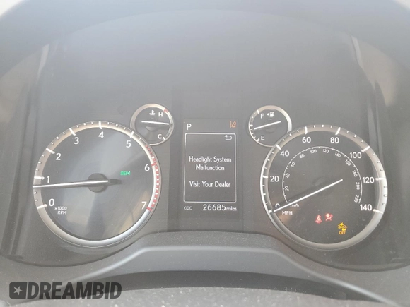 2020 Lexus GX with VIN JTJBM7BX0L5251816, listed as a Copart auction lot 64869064 with 26,685 mi miles and Salvage Title. Bid and sale history available at carsss.com. Image 9.
