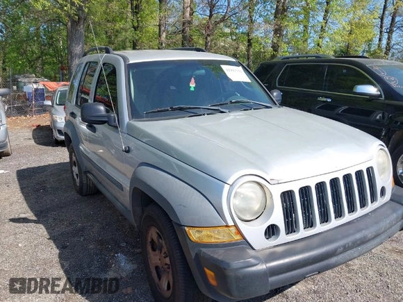 2007 Jeep Liberty Sport with VIN 1J8GK48K07W660822, listed as a IAAI auction lot 41993712 with 199,337 mi miles. Bid and sale history available at carsss.com. Image 1.