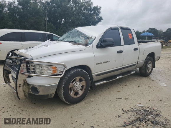 2005 Dodge Ram 2500 SLT with VIN 3D7KR28C35G851792, listed as a Copart auction lot 73366894 with 213,188 mi miles and Salvage Title. Bid and sale history available at carsss.com. Image 1.