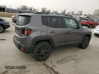 2018 Jeep Renegade Altitude with VIN ZACCJBBB5JPH48064, listed as a Copart auction lot 49410825 with 57,315 mi miles and Salvage title. Bid and sale history available at DreamBid. Image 3.
