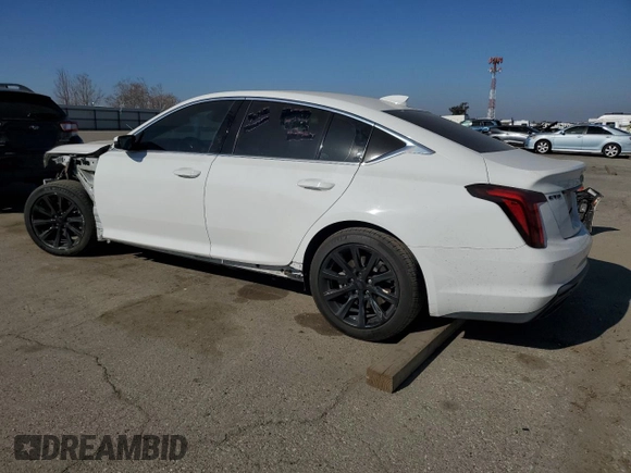 2022 Cadillac CT5 Luxury with VIN 1G6DM5RK6N0136036, listed as a Copart auction lot 42095055 with 14,325 mi miles and Salvage Title. Bid and sale history available at carsss.com. Image 2.