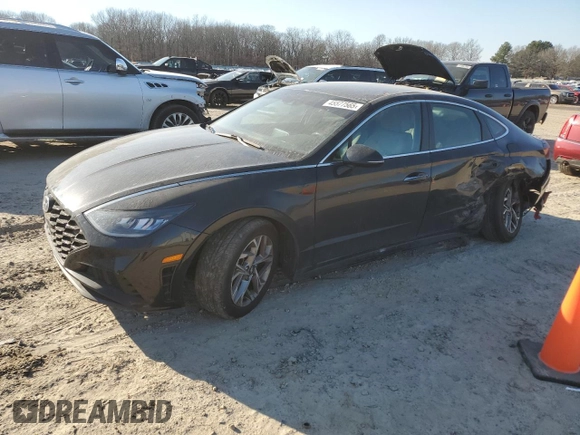 2020 Hyundai Sonata SEL z VIN 5NPEF4JA5LH053951, wystawiony jako Copart lot #45577565 z przebiegiem 117 615 mil mil oraz Szkoda całkowita • Salvage title. Historia ofert i sprzedaży dostępna na DreamBid. Obrazek 1.