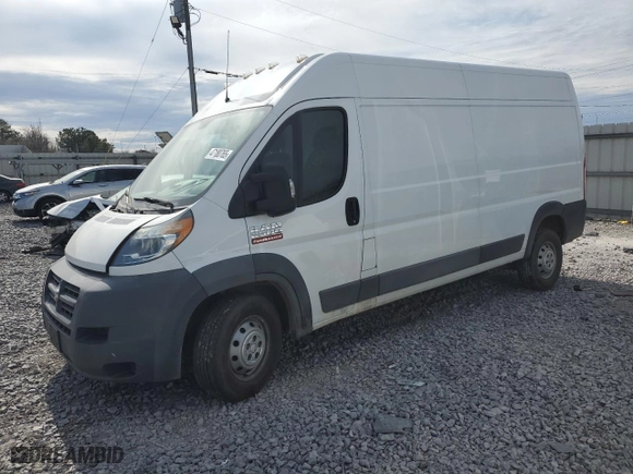 2016 Ram ProMaster Cargo Van with VIN 3C6TRVDG1GE129641, listed as a Copart auction lot 47180765 with 130,414 mi miles and Salvage Title. Bid and sale history available at carsss.com. Image 1.