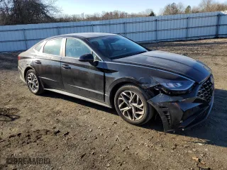 2022 Hyundai Sonata SEL with VIN KMHL64JA3NA226217, listed as a Copart auction lot 87853325 with 29,735 mi miles and Salvage Title. Bid and sale history available at carsss.com. Image 4.