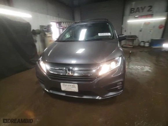 2019 Honda Odyssey EX-L with VIN 5FNRL6H71KB025318, listed as a Copart auction lot 49083245 with 91,790 mi miles and Salvage Title. Bid and sale history available at carsss.com. Image 14.