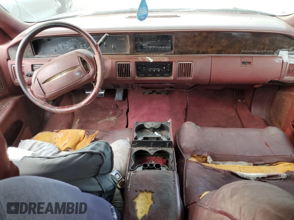 1992 Buick Roadmaster Ltd with VIN 1G4BT5376NR466262, listed as a Copart auction lot 75079004 with 160,992 mi miles and Clean Title. Bid and sale history available at DreamBid. Image 8.