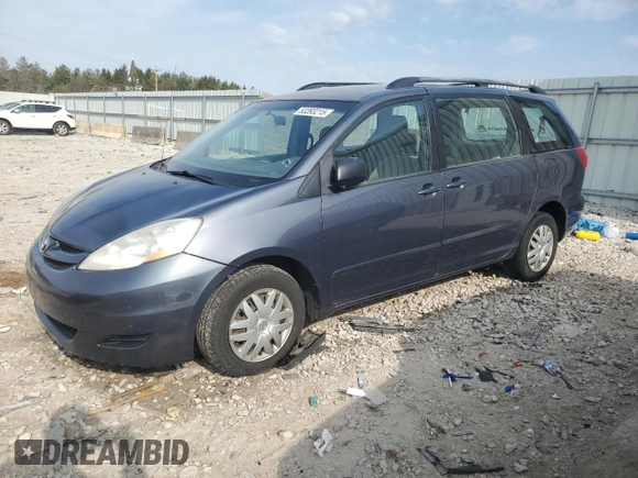 2008 Toyota Sienna CE with VIN 5TDZK23CX8S156932, listed as a Copart auction lot 53393215 with 208,657 mi miles and Non Repairable. Bid and sale history available at carsss.com. Image 1.