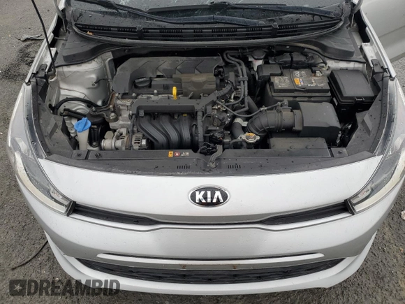 2021 Kia Rio LX with VIN 3KPA24AD4ME410787, listed as a Copart auction lot 48176065 with 66,296 mi miles and Salvage Title. Bid and sale history available at carsss.com. Image 12.