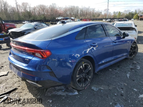2021 Kia K5 GT-Line with VIN 5XXG64J27MG057806, listed as a Copart auction lot 49326135 with 44,642 mi miles and Salvage Title. Bid and sale history available at carsss.com. Image 3.
