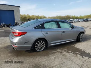2017 Hyundai Sonata Sport with VIN 5NPE34AF2HH505222, listed as a Copart auction lot 55269045 with 122,860 mi miles and Salvage Title. Bid and sale history available at DreamBid. Image 3.