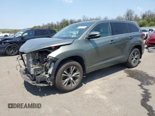 2018 Toyota Highlander LE with VIN 5TDBZRFH7JS876692, listed as a Copart auction lot 63097325 with 95,080 mi miles and Salvage title. Bid and sale history available at DreamBid. Image 1.