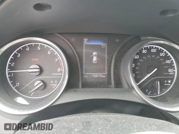 2020 Toyota Camry LE with VIN 4T1C11AK4LU970264, listed as a Copart auction lot 55728075 with 16,619 mi miles and Salvage Title. Bid and sale history available at DreamBid. Image 9.