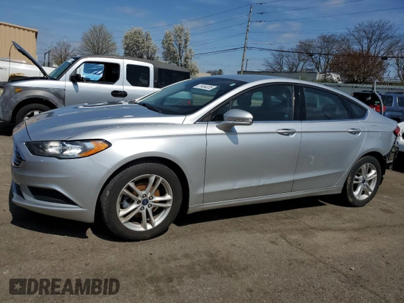 2018 Ford Fusion SE with VIN 3FA6P0H76JR188702, listed as a Copart auction lot 51464335 with 154,758 mi miles and Salvage Title. Bid and sale history available at DreamBid. Image 1.