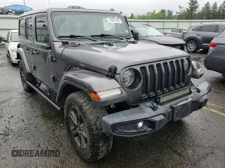 2020 Jeep Wrangler Unlimited Sahara Altitude with VIN 1C4HJXEM5LW293741, listed as a Copart auction lot 58801565 with 97,460 mi miles and Salvage title. Bid and sale history available at DreamBid. Image 14.